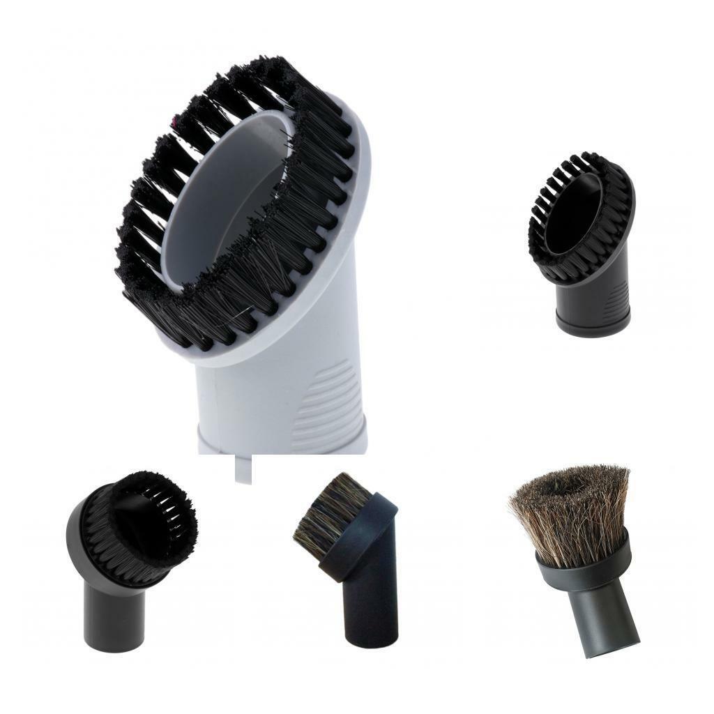 Oval Bristle Dusting Brush for Vacuum Cleaners with 32mm Connector Black
