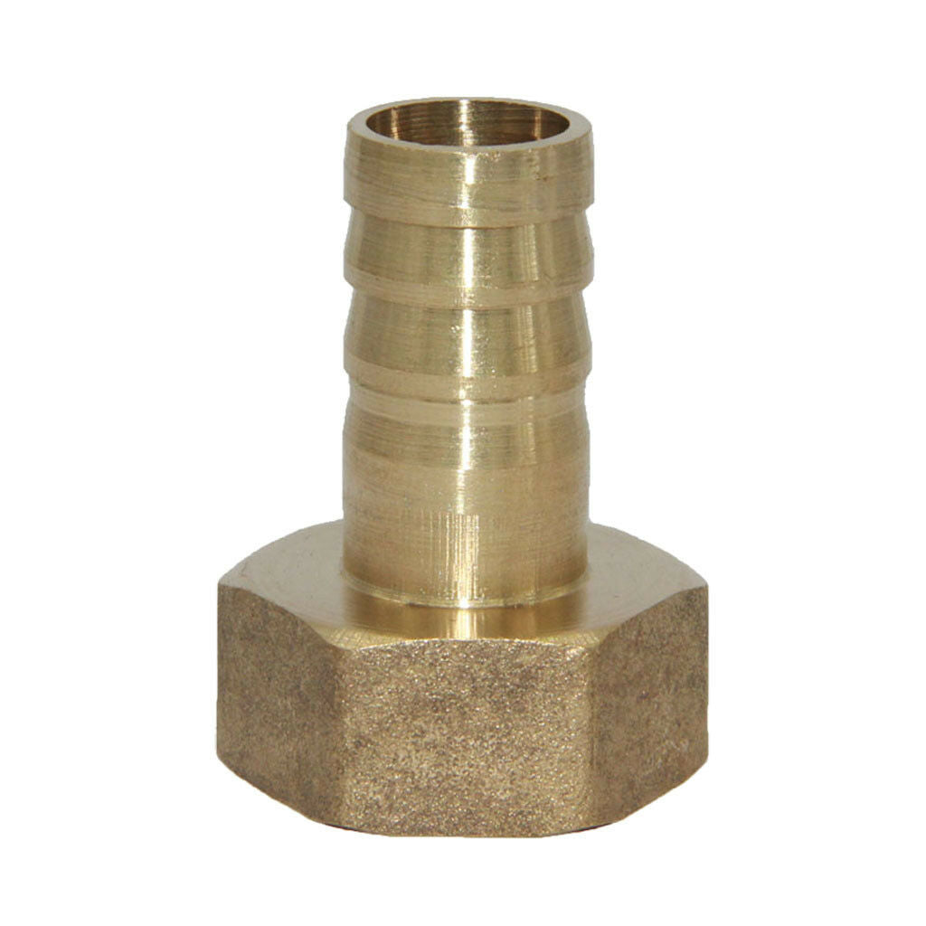 Straight Brass Fitting BSP 3/4'' Female 16mm Barb Quick Joint Pipe Connector