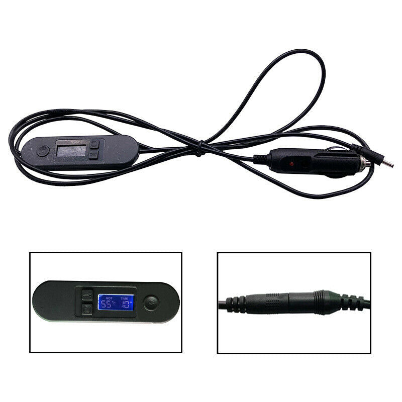 12V/24V Car Timing Heating Plush Cushion Heated Warmer Pad Temperature Control