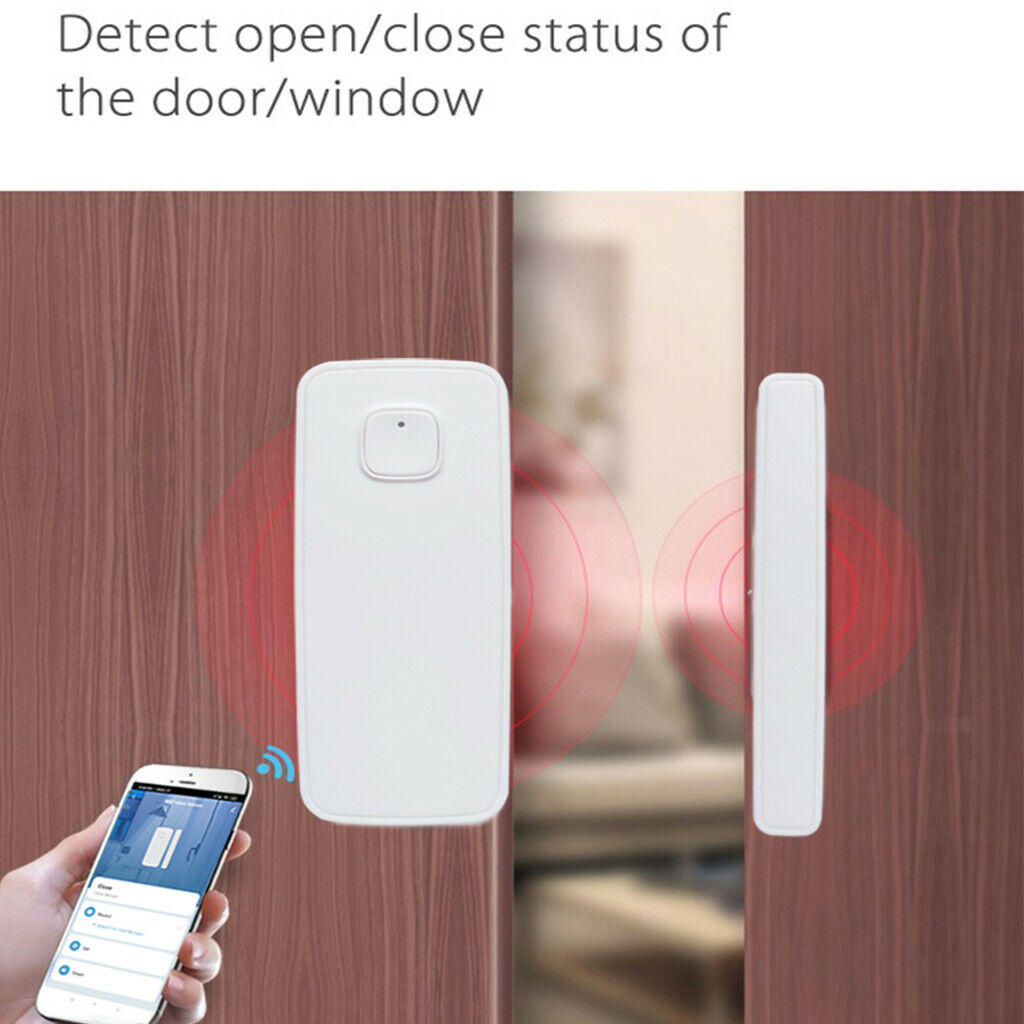 Smart WiFi Door Sensor Door Open Closed Detector WiFi App Notification Reminder