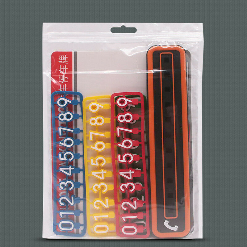 Automobile Accessories Multicolor Car Temporary Parking Phone Number Card Plate