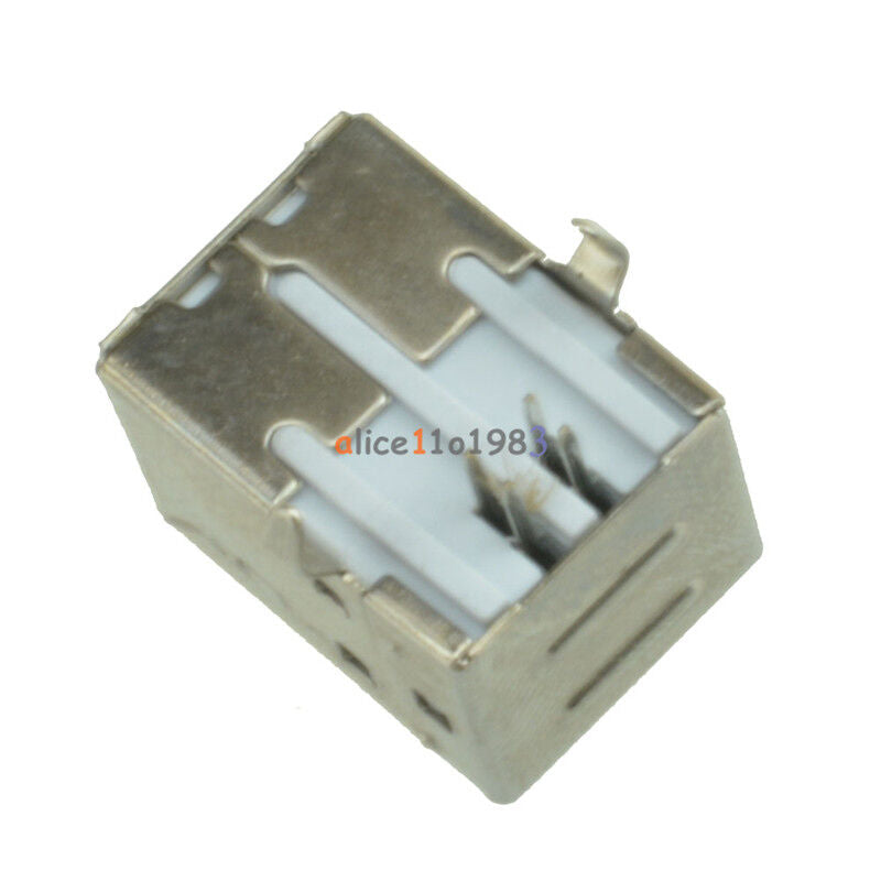 10Pcs USB 2.0 Female Type-B Connector Replace Solder Port Top