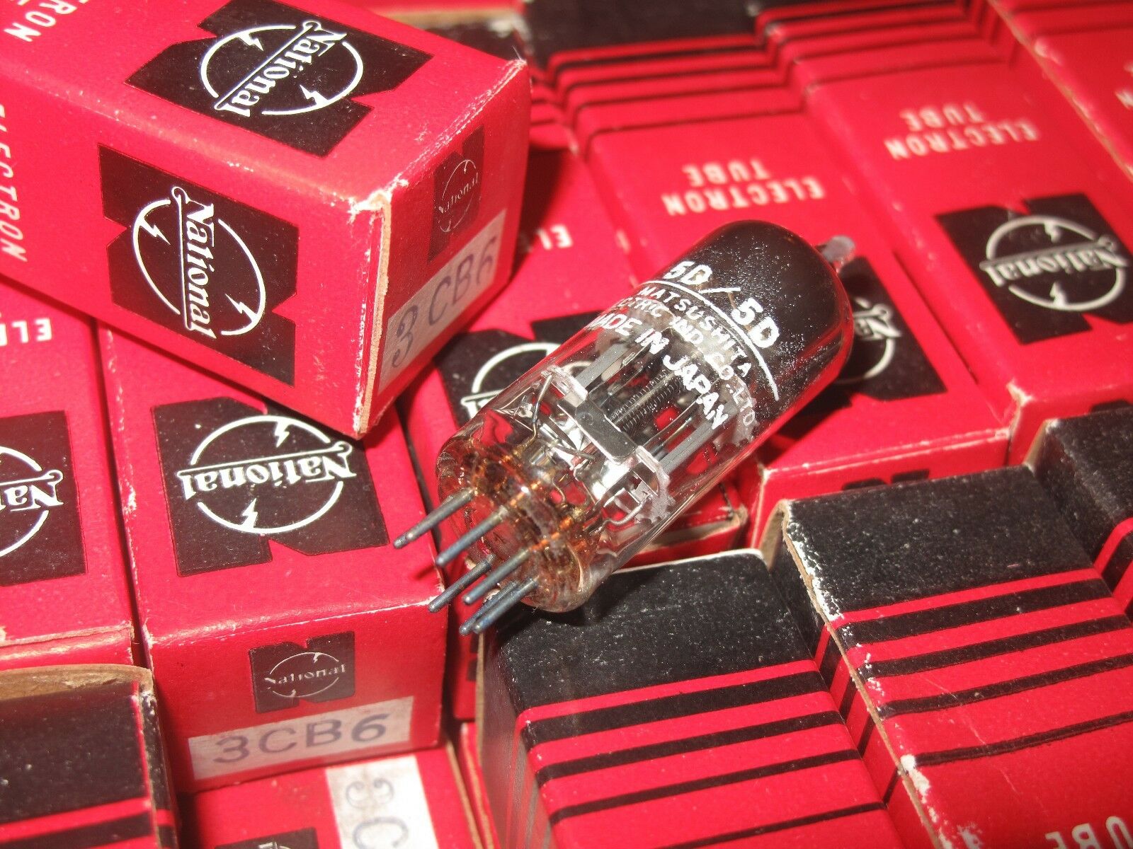 2PCS - MSTSUSHITA/National 3CB6 Vacuum Tube NOS NIB - Japan