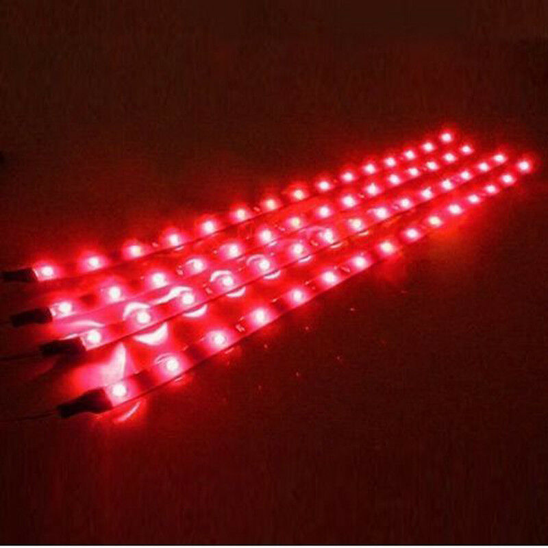 4 Pcs Ultra Red LED Boat Light Deck Waterproof 12v Courtesy Bow Trailer Pontoon