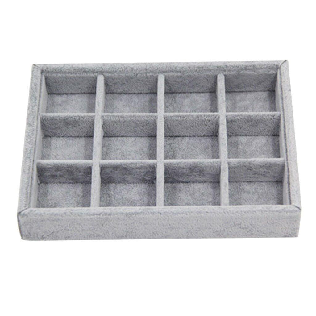 2pcs Multi-Purpose Jewelry Display Box Necklace Pendants Rings Storage Case