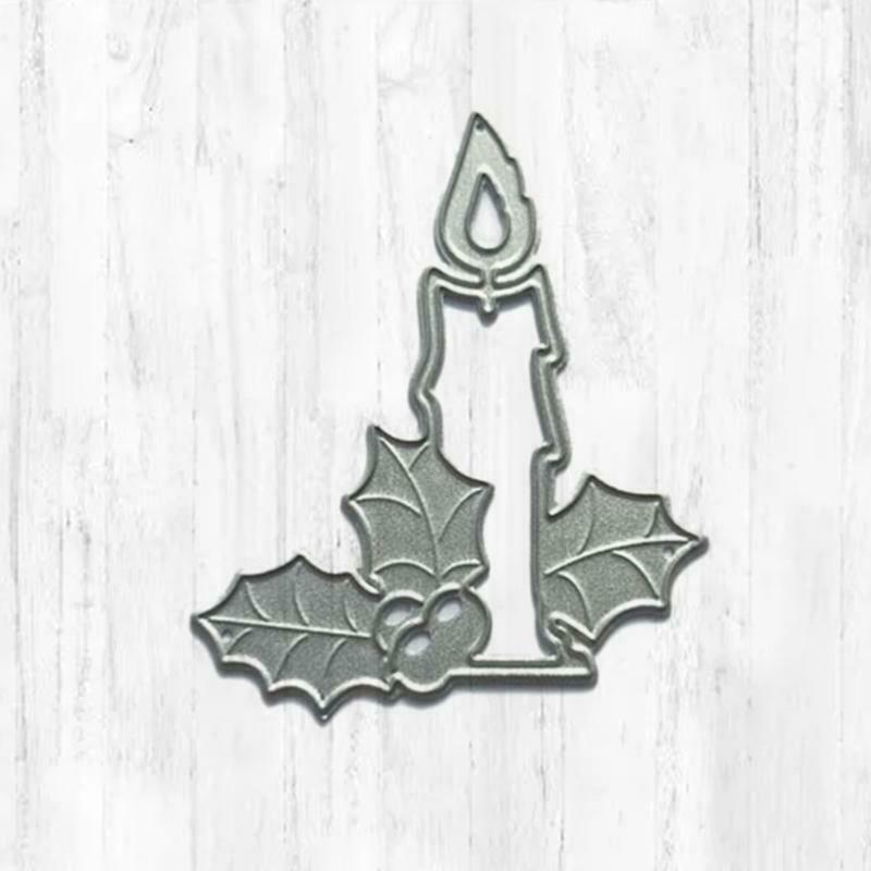 Christmas Candle Metal Cutting Dies Stencil DIY Scrapbooking Album Paper Card