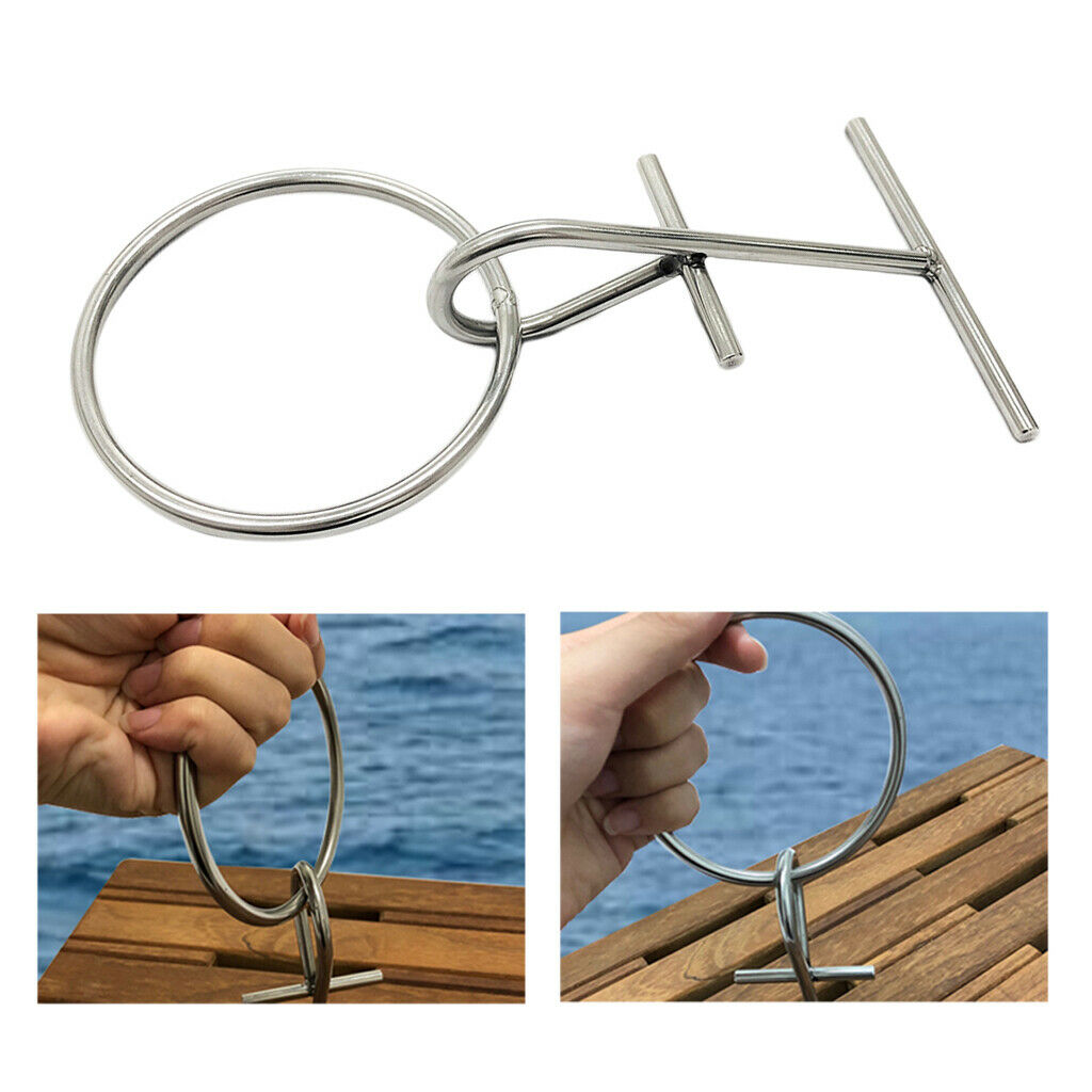 Marine Grade SS304 Portable Dock Ring Spring Ring Fishing Boat Accessory