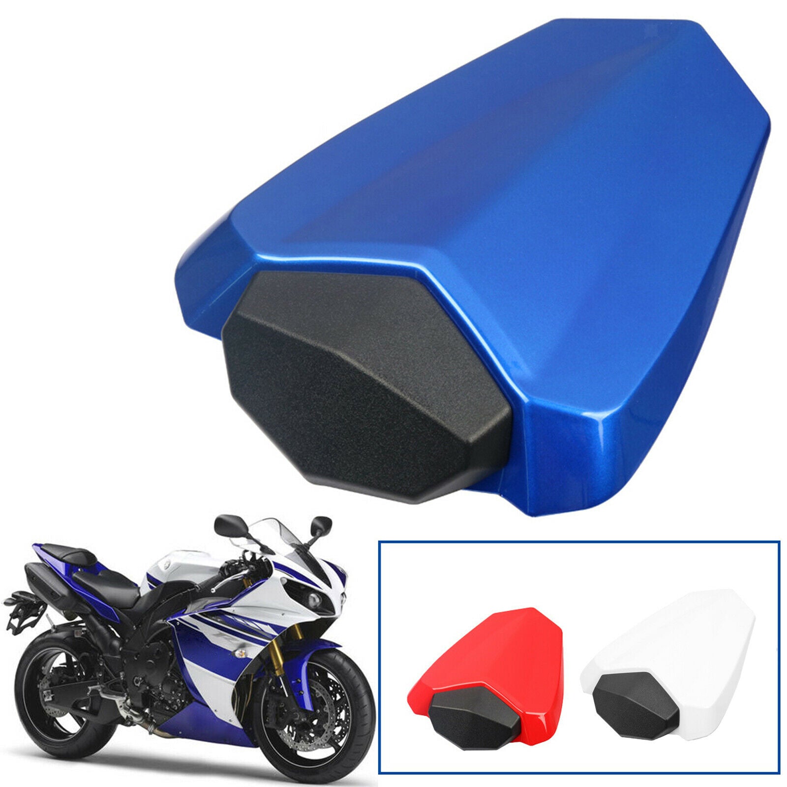 Rear Seat Hard Solo Protective Cowl for Yamaha YZF R1 YZFR1 09-14 Blue