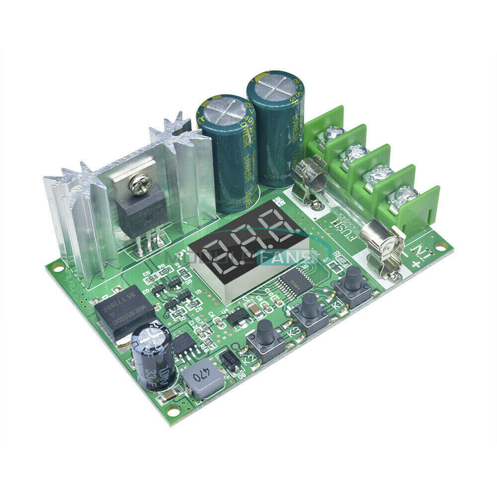 DC 12-60V 600W 10A PWM Motor Speed Controller Regulator Red LED Digital Display