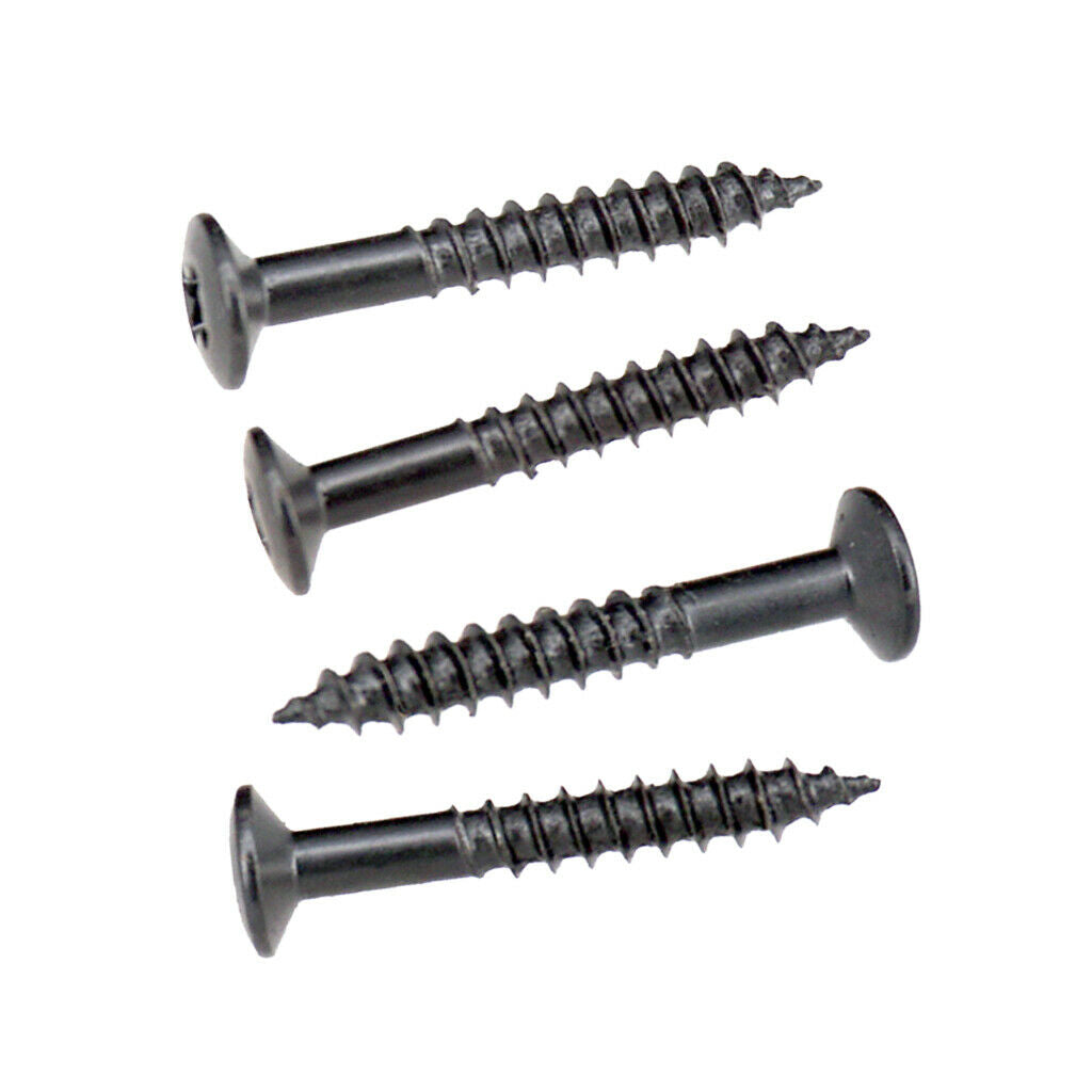 80x Humbucker Pickup Frame Mounting Screws Electric Guitar Accessory Black