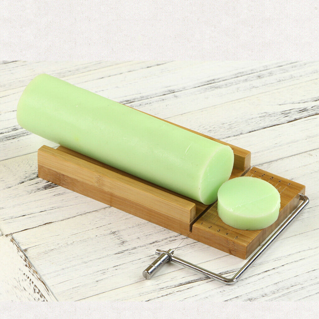 Wooden Stainless Steel Soap Cutter Chocolate Cutting Tool with Wire Cutter