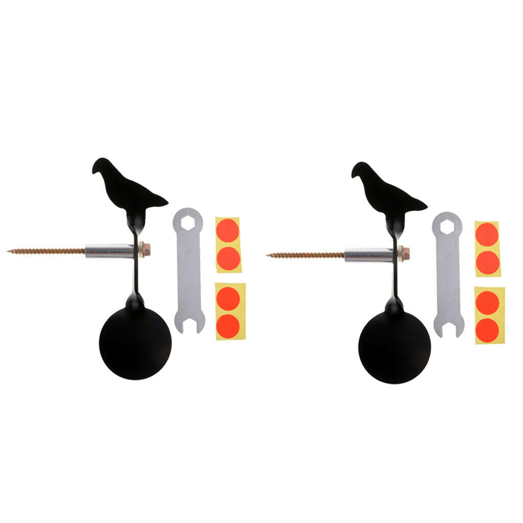 Pack of 2pcs Portable Rotate Spinners Targets for Shooting Training Practice