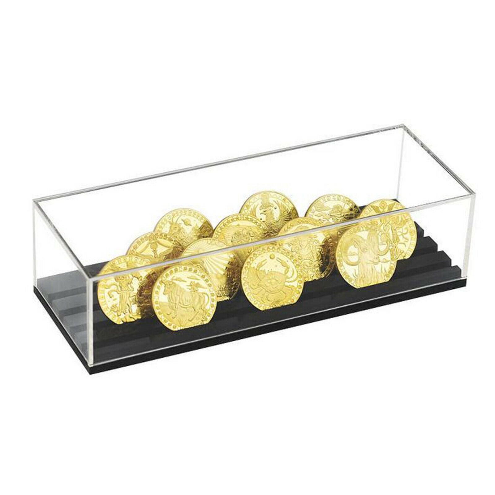 Challenge Coin Display Acrylic 4-Row Commemorative Coin Holder
