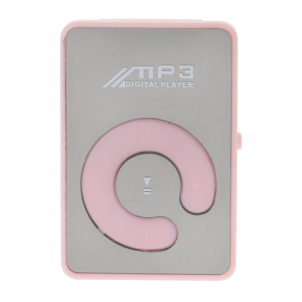 Digital Mini Fashion USB HIFI MP3 Music Media  Outdoor Sports Pink
