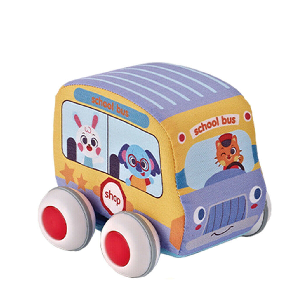 Soft Pull Back Car Baby Toys Early Development Activity Toys Push Pull Toys