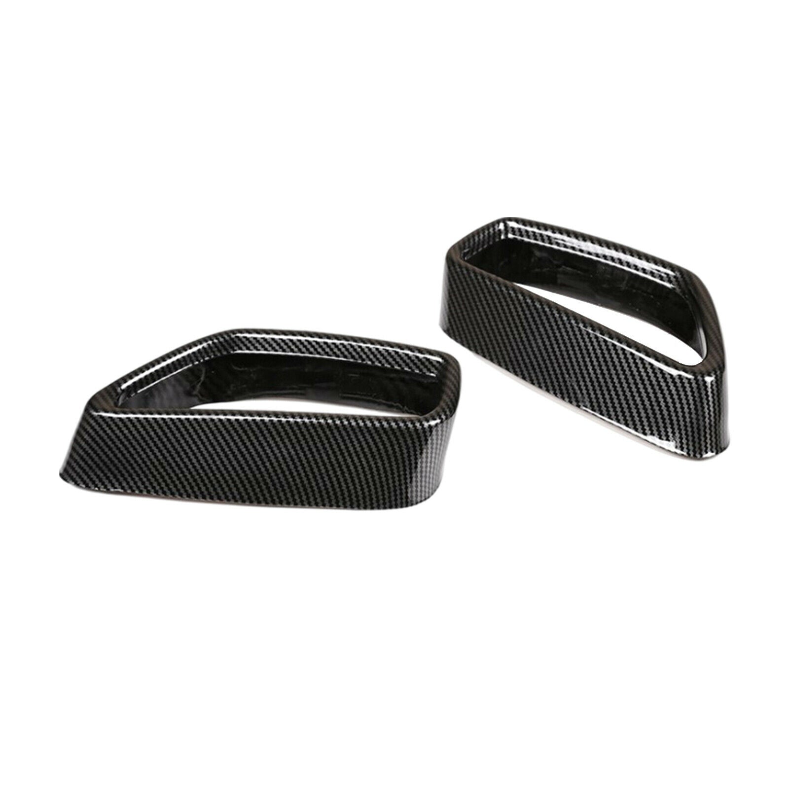 2 PCS Car Rear Exhaust Pipe Throat Cover Trim for BMW 5 G30 G38 2018-2021