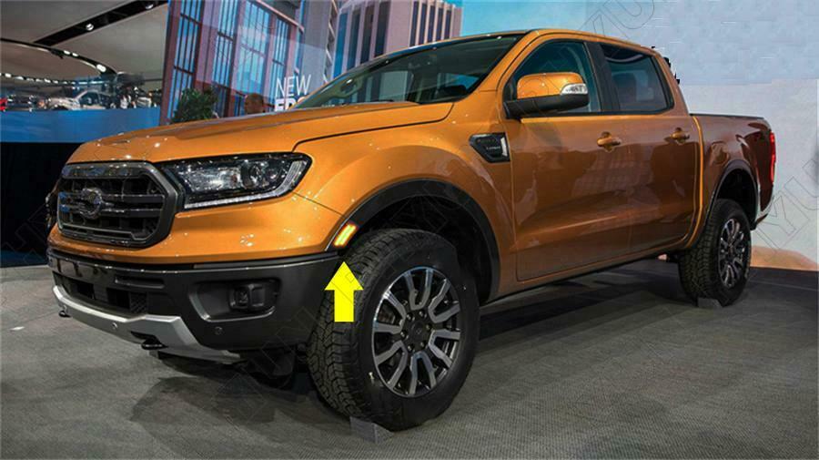 2x LED Car Front Bumper Side Marker Light For Ford Ranger XL XLT Lariat 2019 20