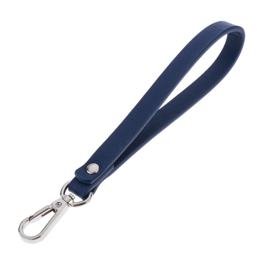 2x PU Leather Keychain Wrist Strap for Wristlet Purse Cellphone Key NEW