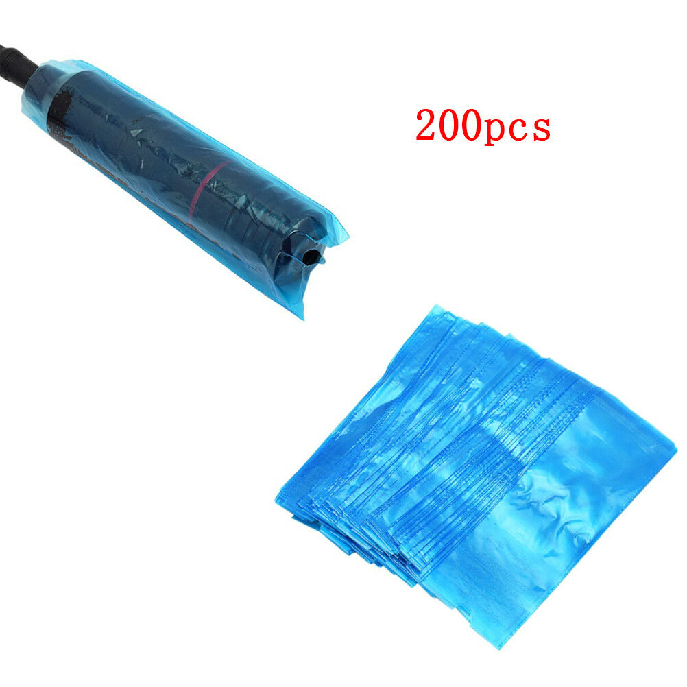 200Pcs/set Plastic Disposable Tattoo Clip Cord Sleeves Machine Bags Cove Tt
