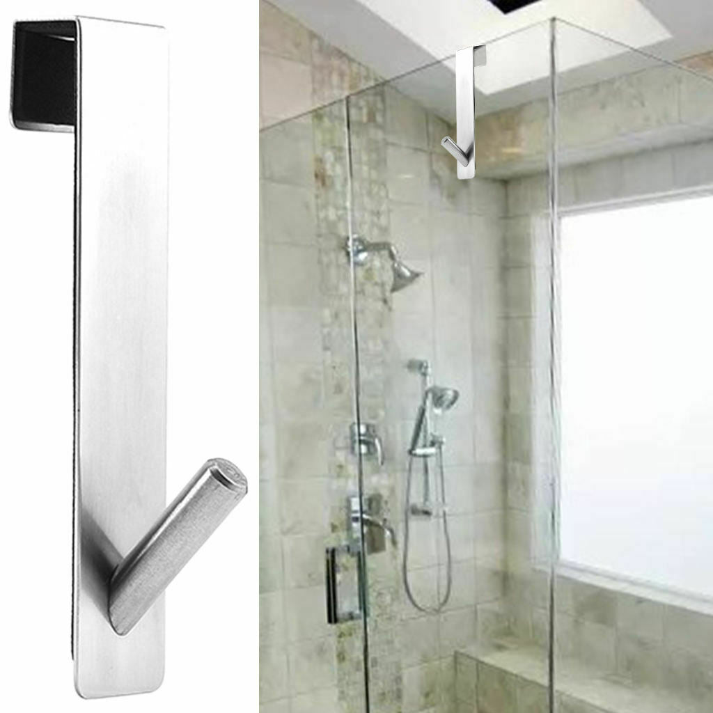 Stainless Steel Door Hooks Towel Hooks Extended Coat Rack for Bathroom