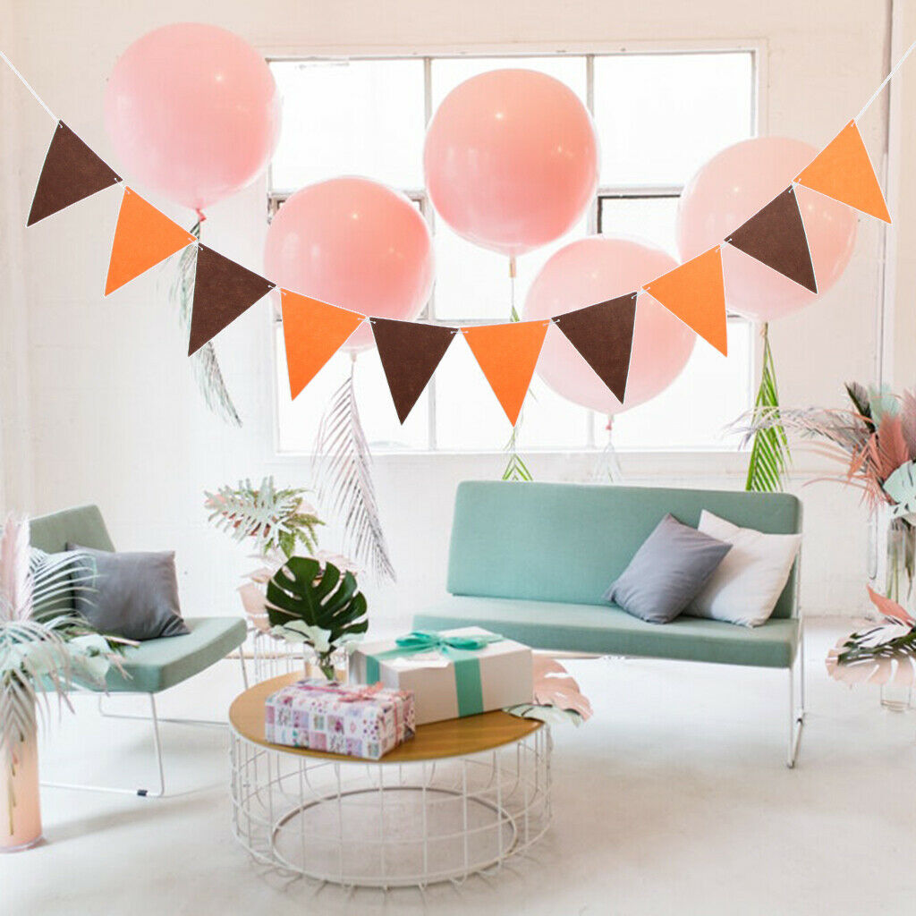 Simple Triangle Pennant Banner Bunting Wedding Birthday Party Hanging Decor