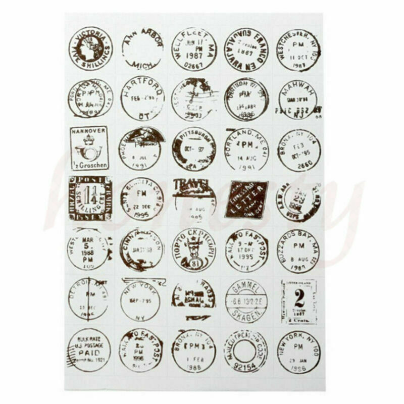 6pcs/set Retro DIY Calendar Paper Stickers for Scrapbooking Diary Planner Sticky