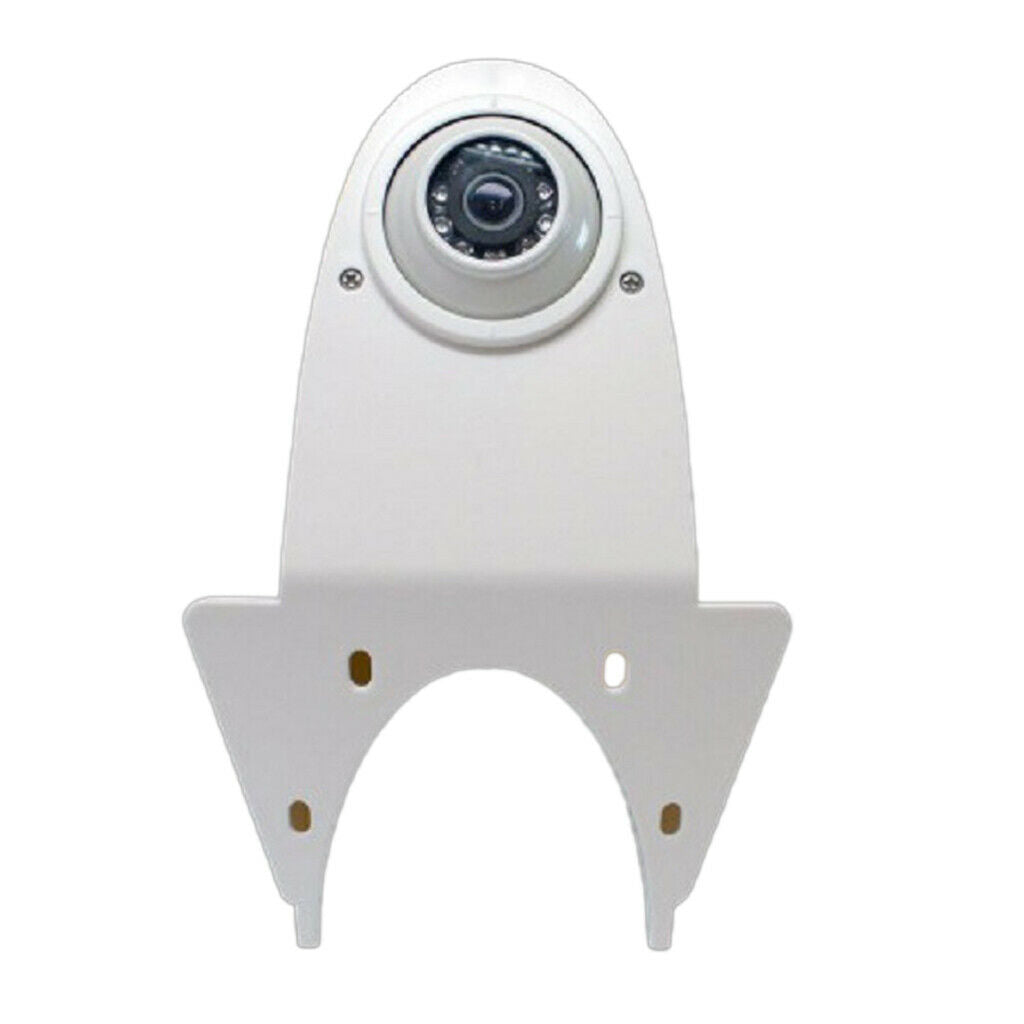 Night Vision Brake Lamp Reverse Camera Rear View Camera for RV Truck (White)