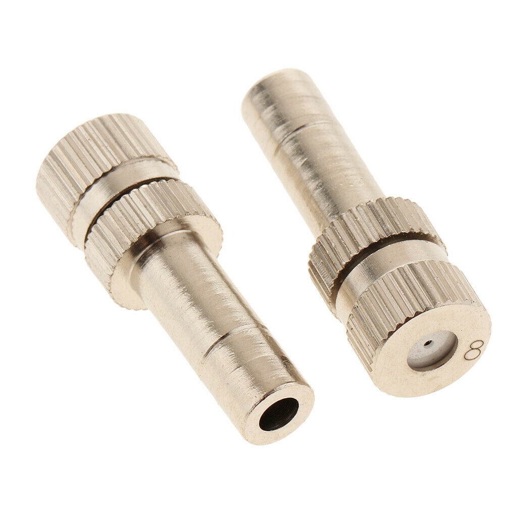 Low Pressure   Nozzle Mist Cooling Slip Lock Nozzles Two 0.8mm
