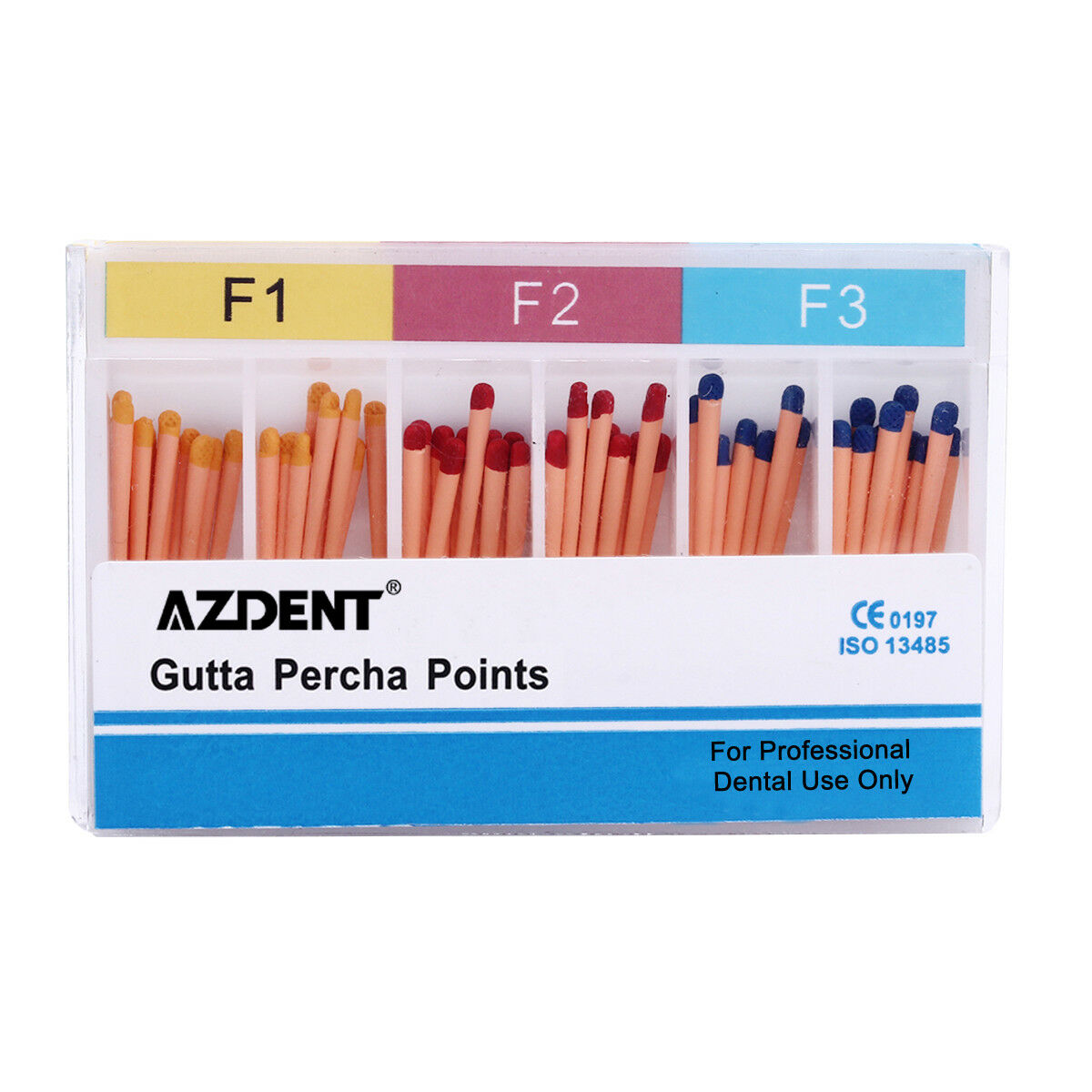 20X Dental Gutta Percha Points Tips F1 F2 F3 for Universal Dental Use 60pc/kit