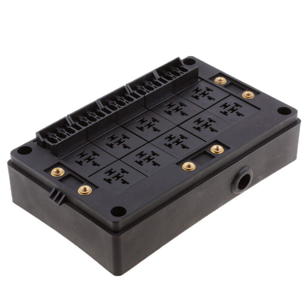 Universal Car Truck Vehicle 18 Way Blade Fuse Box - Waterproof Relay/ Fuse Block