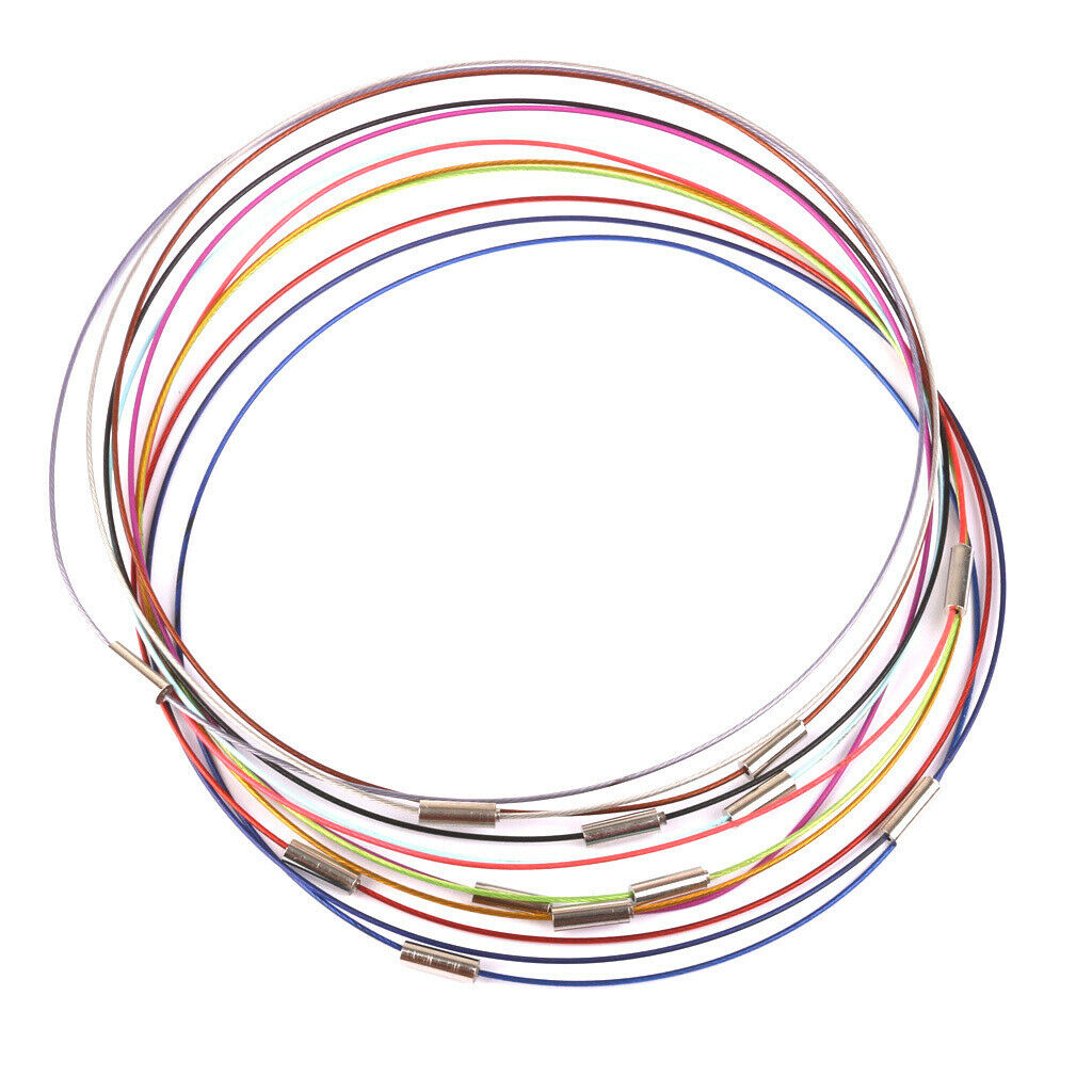 12x/Set Coil Wire Collar Beading Hoop Jewelry Making Women Diy Accessory