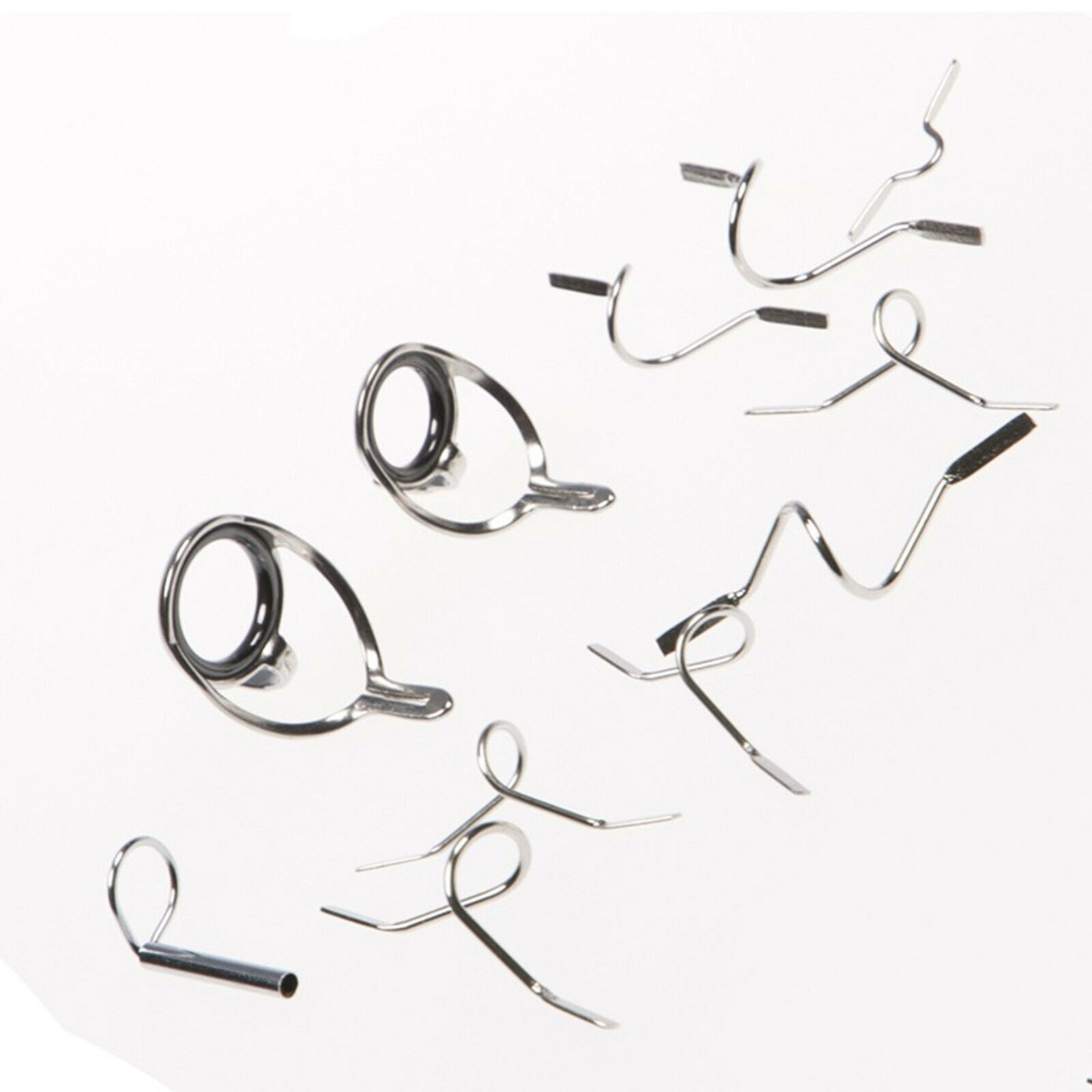 Fly Fishing Rod Guide Hard Tip Top Eye Rings Replacement Repair Storage Case