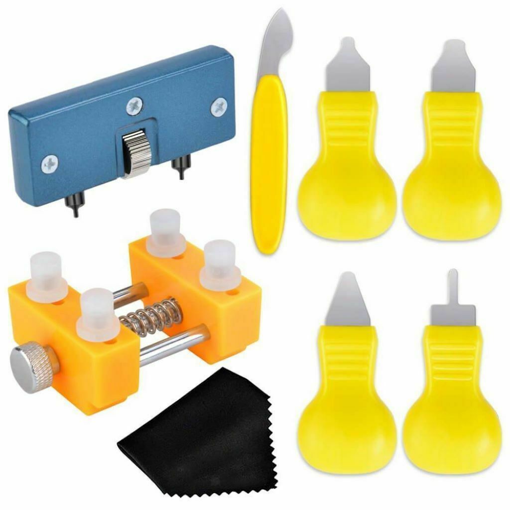 8 Pieces Professional Watchmaker Repair Kit Watch Back Cover Remover Holder