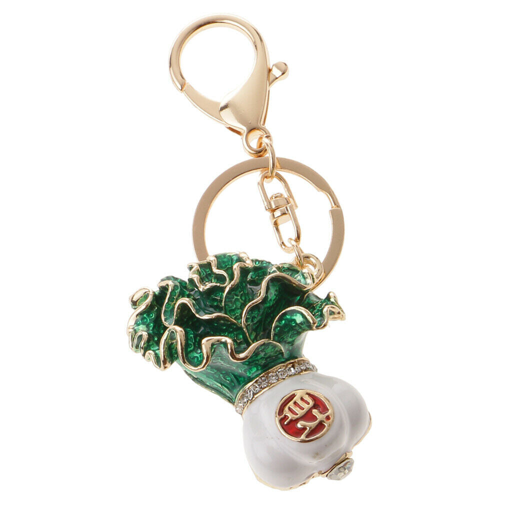 Keychain Pendant Charm, Fancy Keychain, Cabbage Pattern