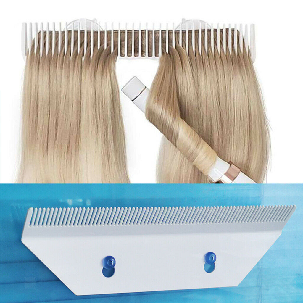 2x Acrylic Hair Extension Wigs Sectioning Storage Holder Rack Hanger White