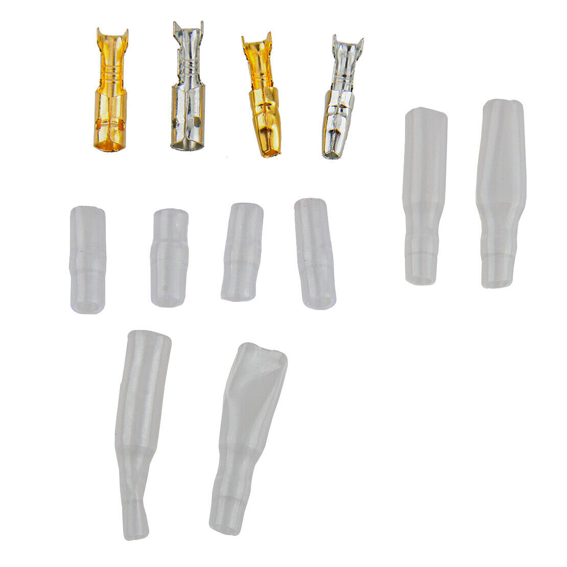400pcs 3.9mm Motorcycle Brass Bullet Connectors Male & Female Wire Terminals