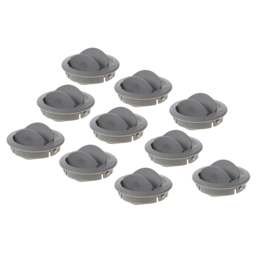 10xCar RV ATV Interior Round Ceiling A/C Vent Air Outlet Rotating Open Close