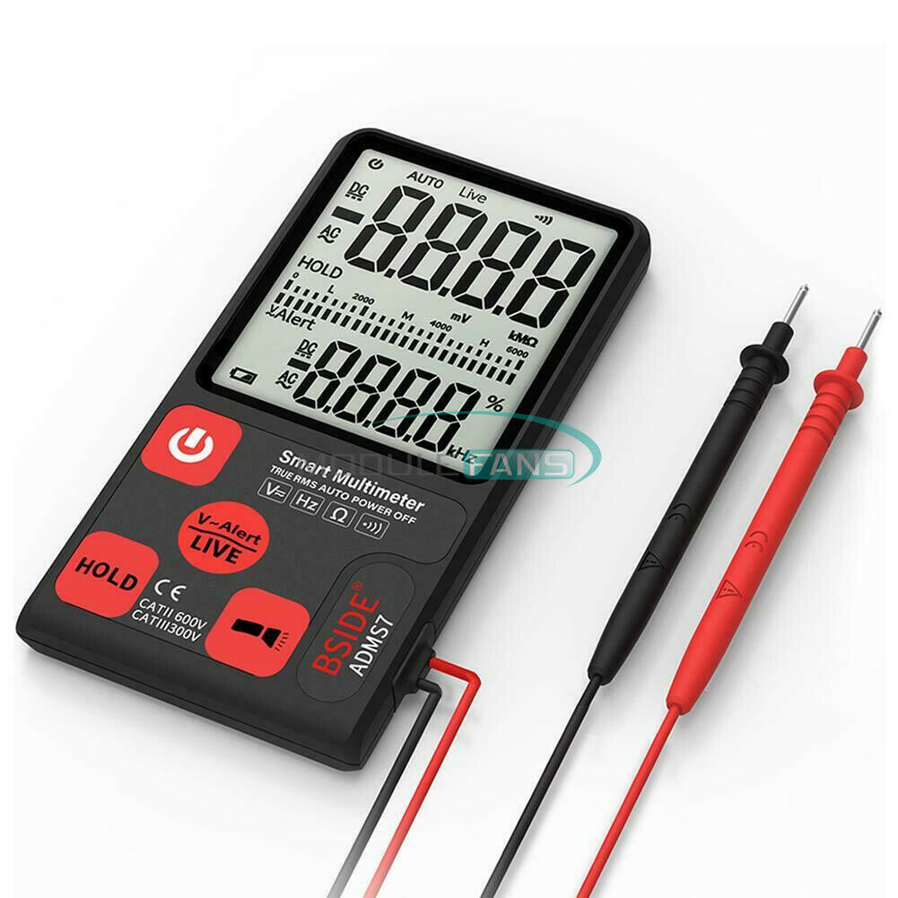 Digital ADMS7 LCD Voltmeter Ammeter Ohm Meter Multimeter Voltage AC DC Tester