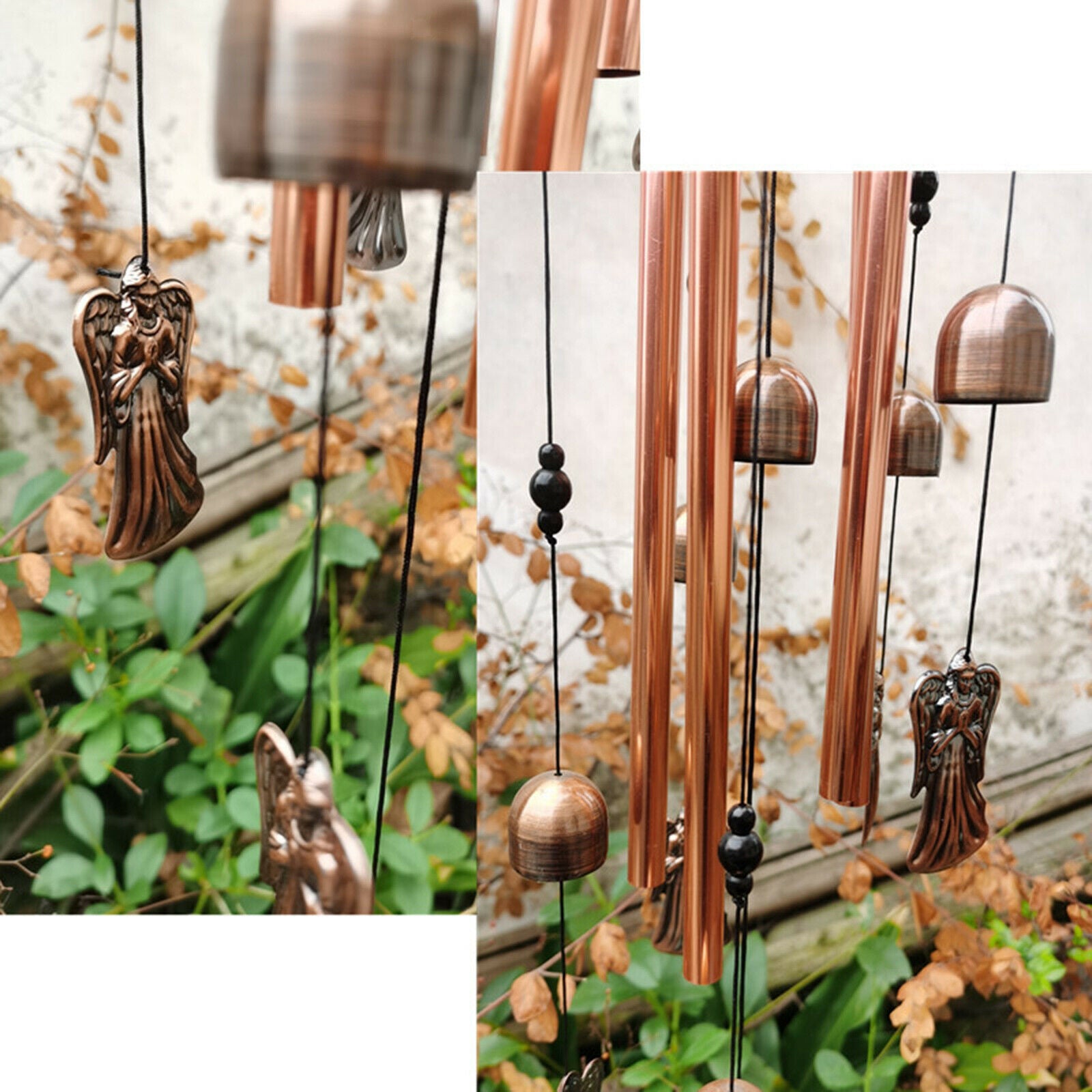 Metal Angel Wind Chimes Suncatcher Pendant Garden Porch Tree Outdoor Decor