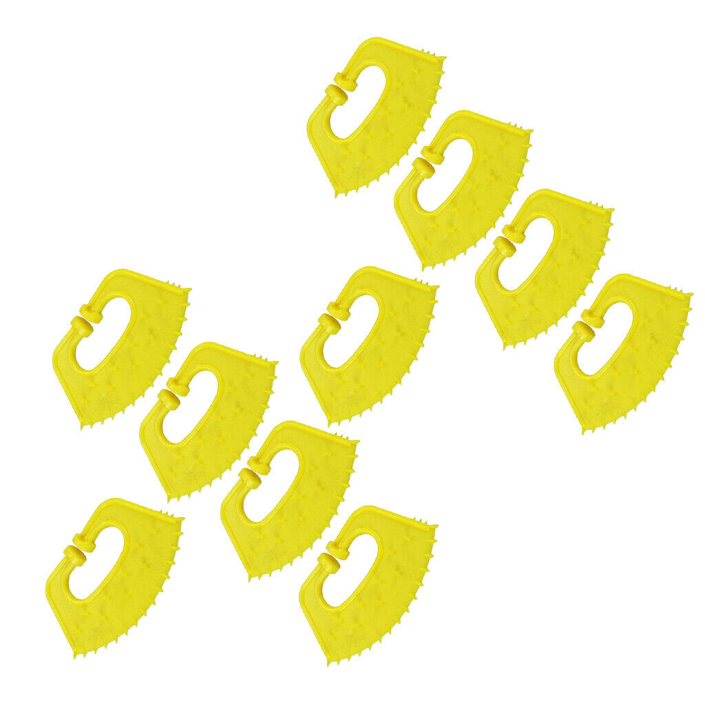 10 Pcs/Set Plastic Calf Weaning Yellow Cow Nose Thorn