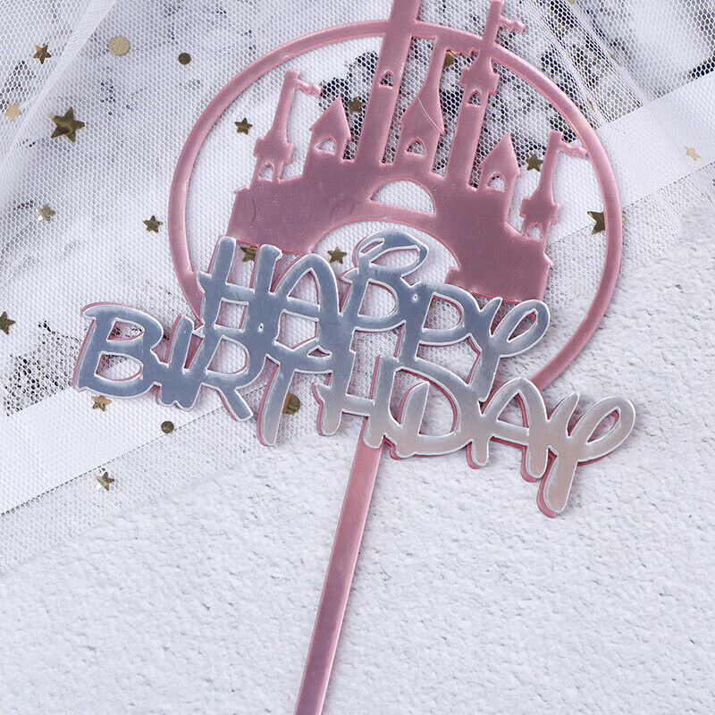 1PC Baking Cake Decor Acrylic Cake Topper Happy Party Birthday Cupcake To.l8