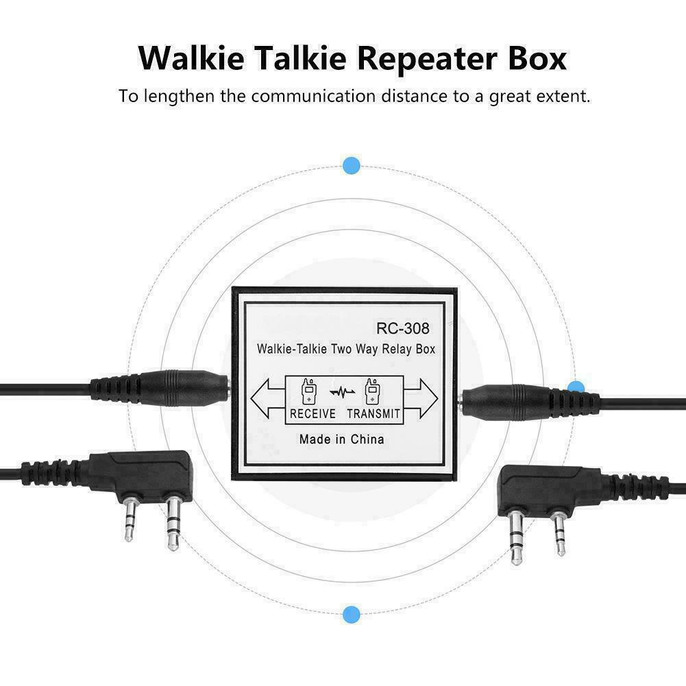 RC-308 Handheld Two Way Radio Relay Walkie Talkie Repeater Box UHF VHF K Port