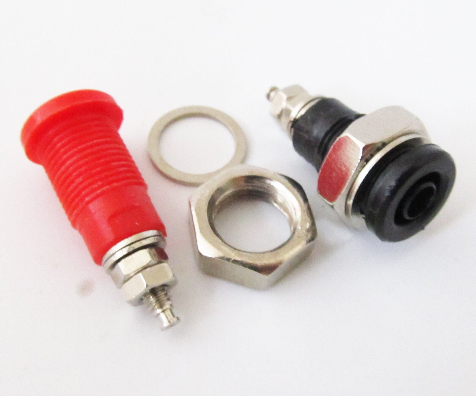 50pcs 4mm High-voltage Terminal Hex Screw Binding Post Banana Jack Female Socket