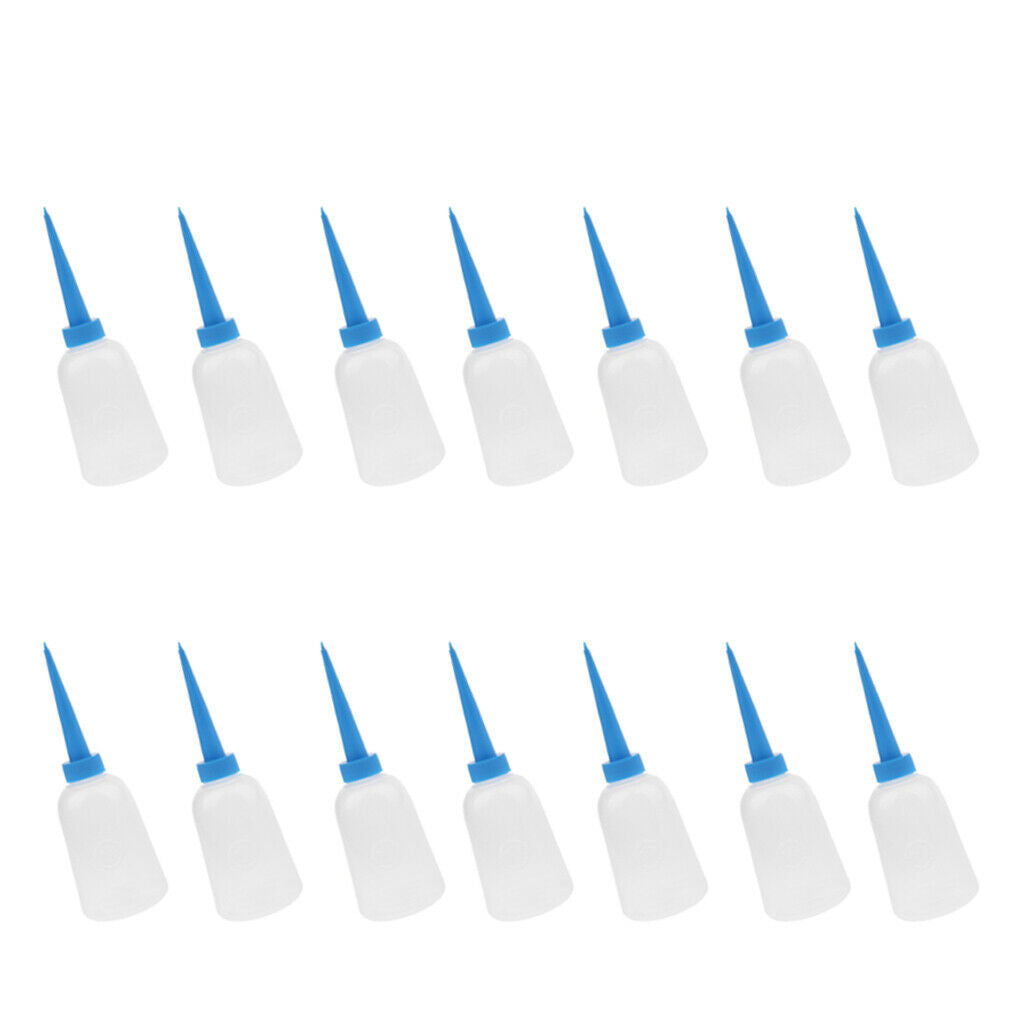 150ml Empty Applicator Glue Bottle Blue Tip - Paper Quilling DIY Craft 14pc