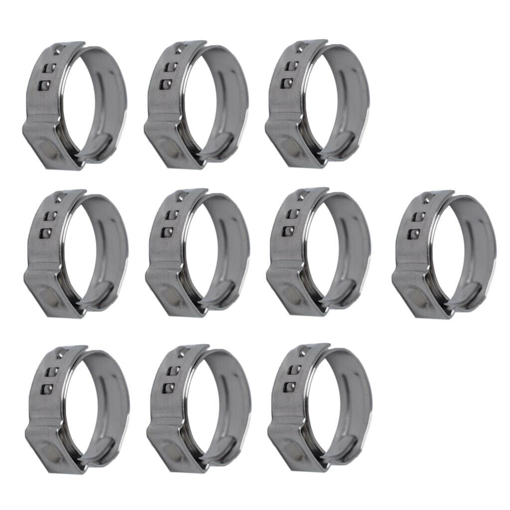 20 Pieces Steel One-ear Hydraulic Hose Clamps 19.4 22.6 Mm 20.3 23.5 Mm
