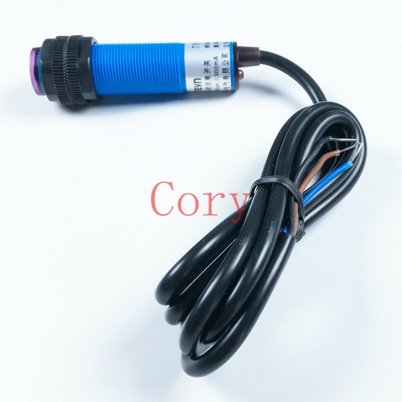 1PCS Inductive Proximity Switch Cylinder Type 3 Wire NPN NO 38mm DC 6-36V Iron