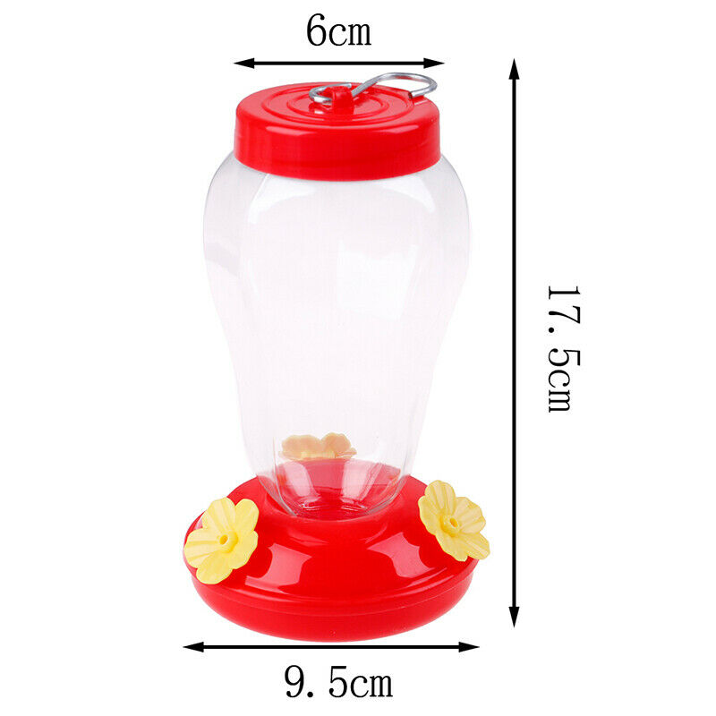 Field Feeding hummingbird bottle garden outdoor plastic flower iron hook Feed BD