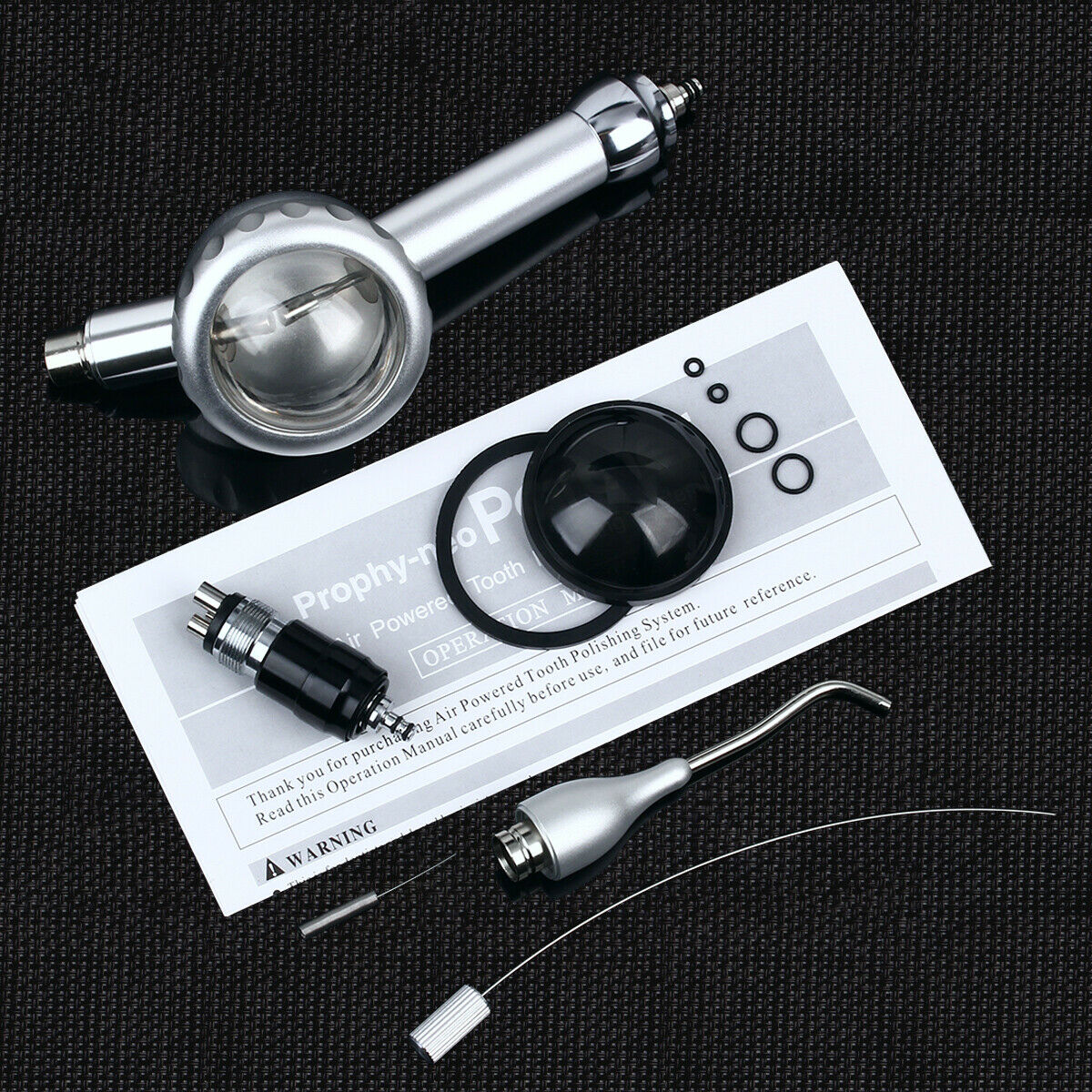 2PCS Dental M4 Air Polishing Prophy Jet Hygiene Handpiece Polisher Quick Coupler