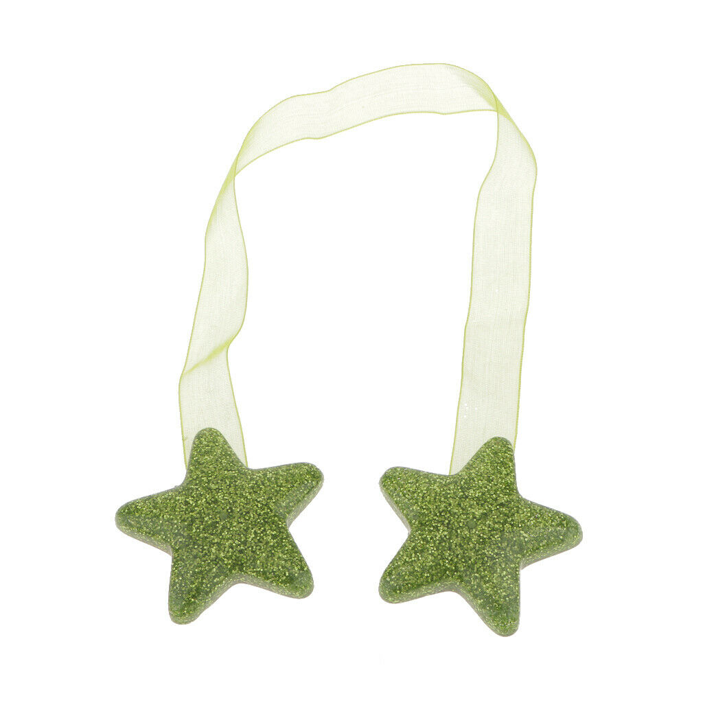 4x American European Style Star Curtain Tiebacks Holdbacks Tiers Brace Clips