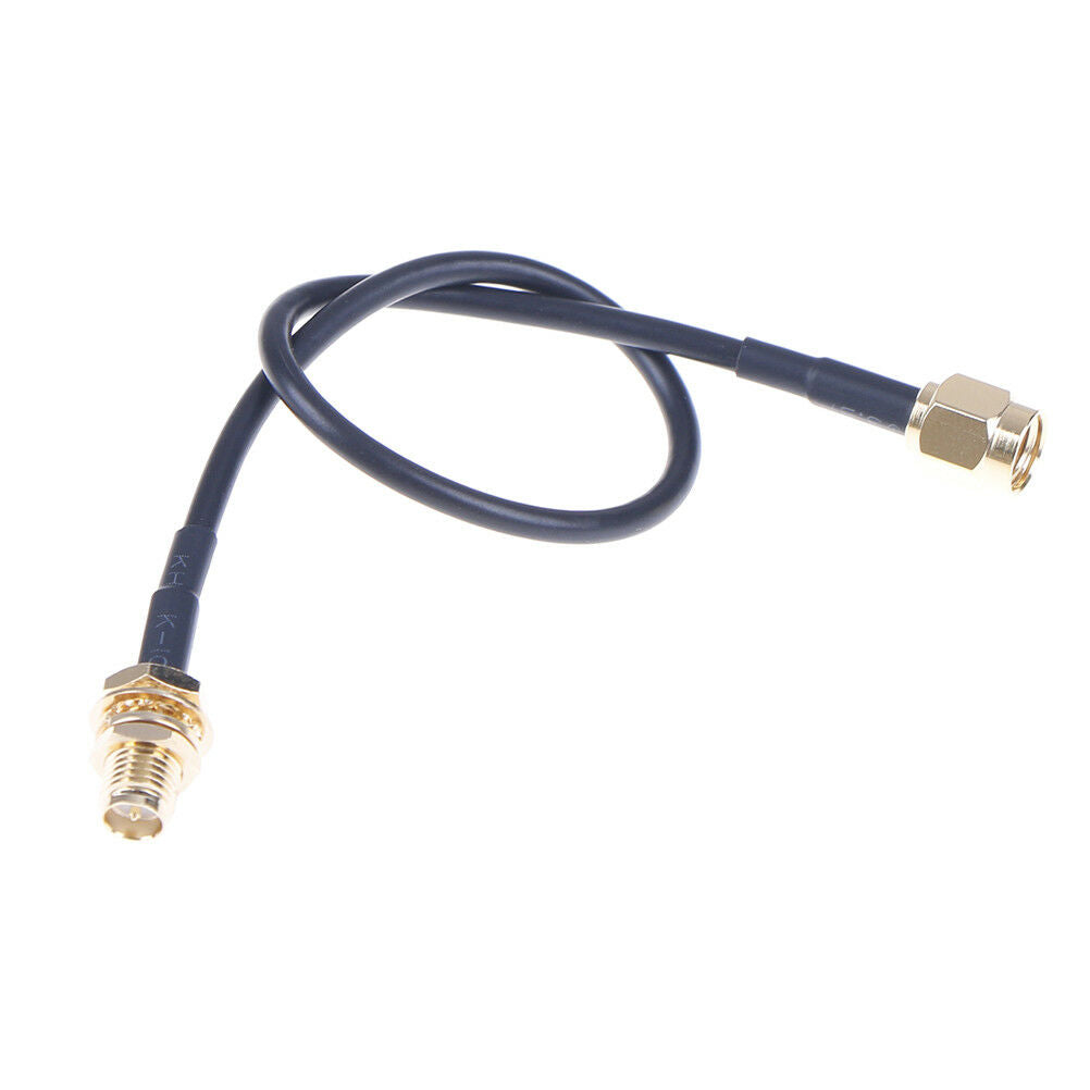 1PC 20cm WiFi router antenna extension cable cord RG174 RP-SMA male to fem.l8